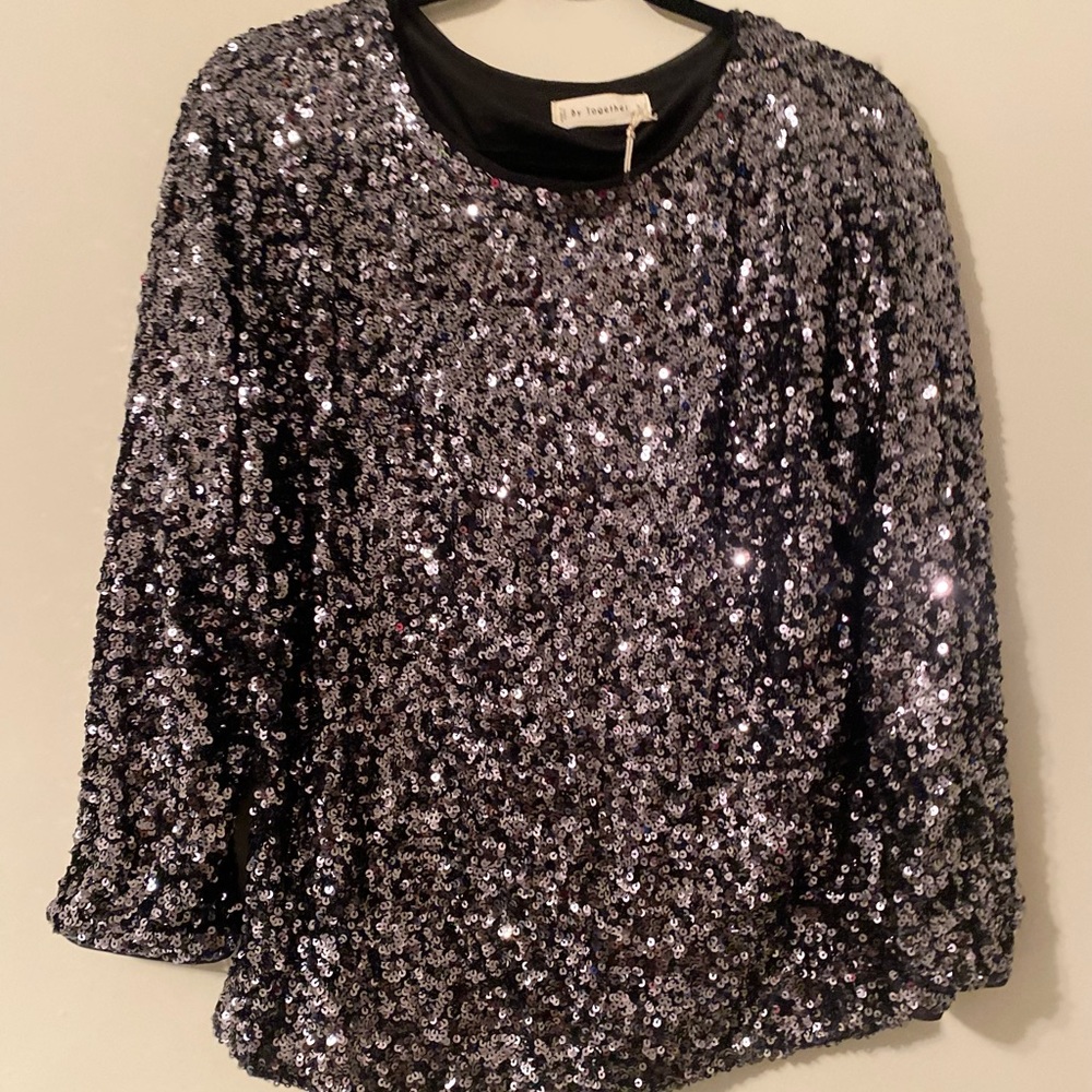 By Together Sequin‎ Top NWT